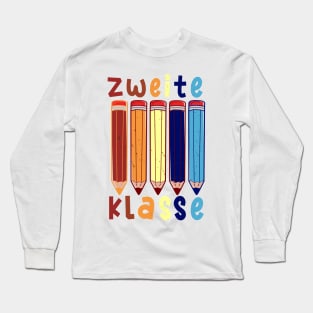 Stifte Zweite Klasse Schulbeginn T shirt Long Sleeve T-Shirt